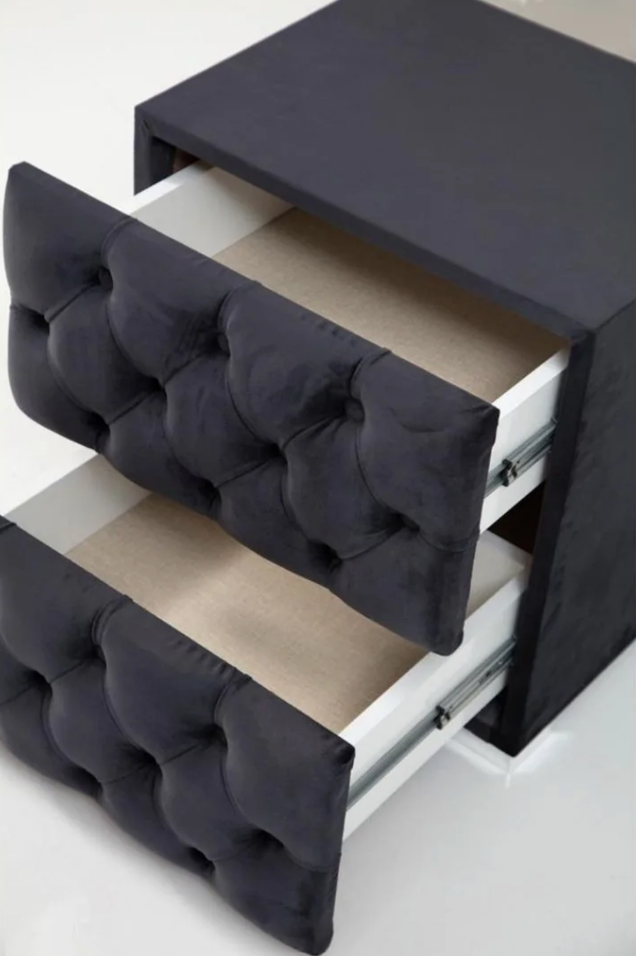 Table de chevet gris anthracite